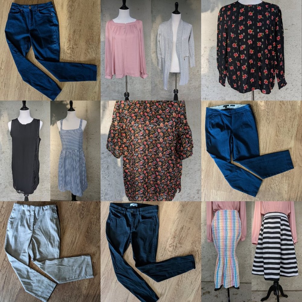Lot of 13 J.CREW, ZARA, LOFT, URBAN OUTFITTERS, MAGASCHONI, Medium Size 6